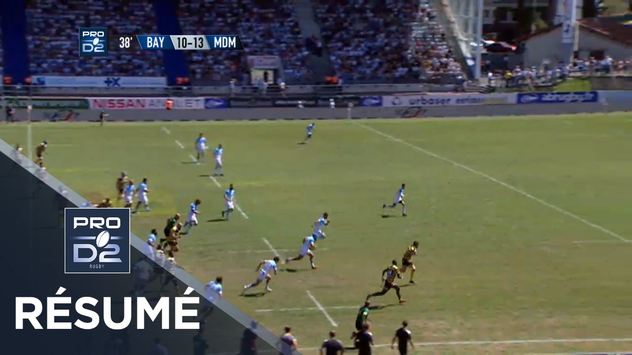 PRO D2 - Résumé Bayonne-Mont-de-Marsan: 28-28 - J2 - Saison 2018/2019