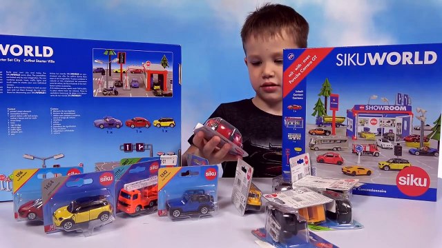 Машинки и набор Зику Город автомойка автосалон играем машинками SIKU City set wi