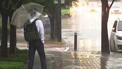 [날씨] 출근길 국지성 호우...충청 200mm↑, 돌풍·벼락 / YTN