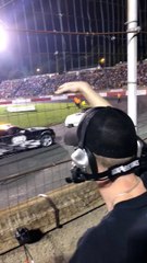 Race Car Rams Rival out of Final Race