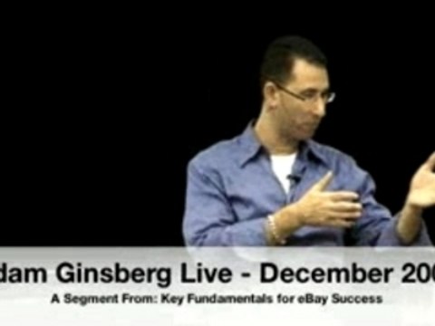 Adam Ginsberg: eBay Auction Selling Tips