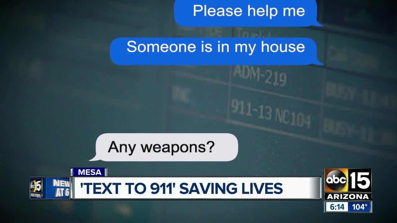 After text-to-911 rollout, Mesa dispatchers receiving about 50 messages per day