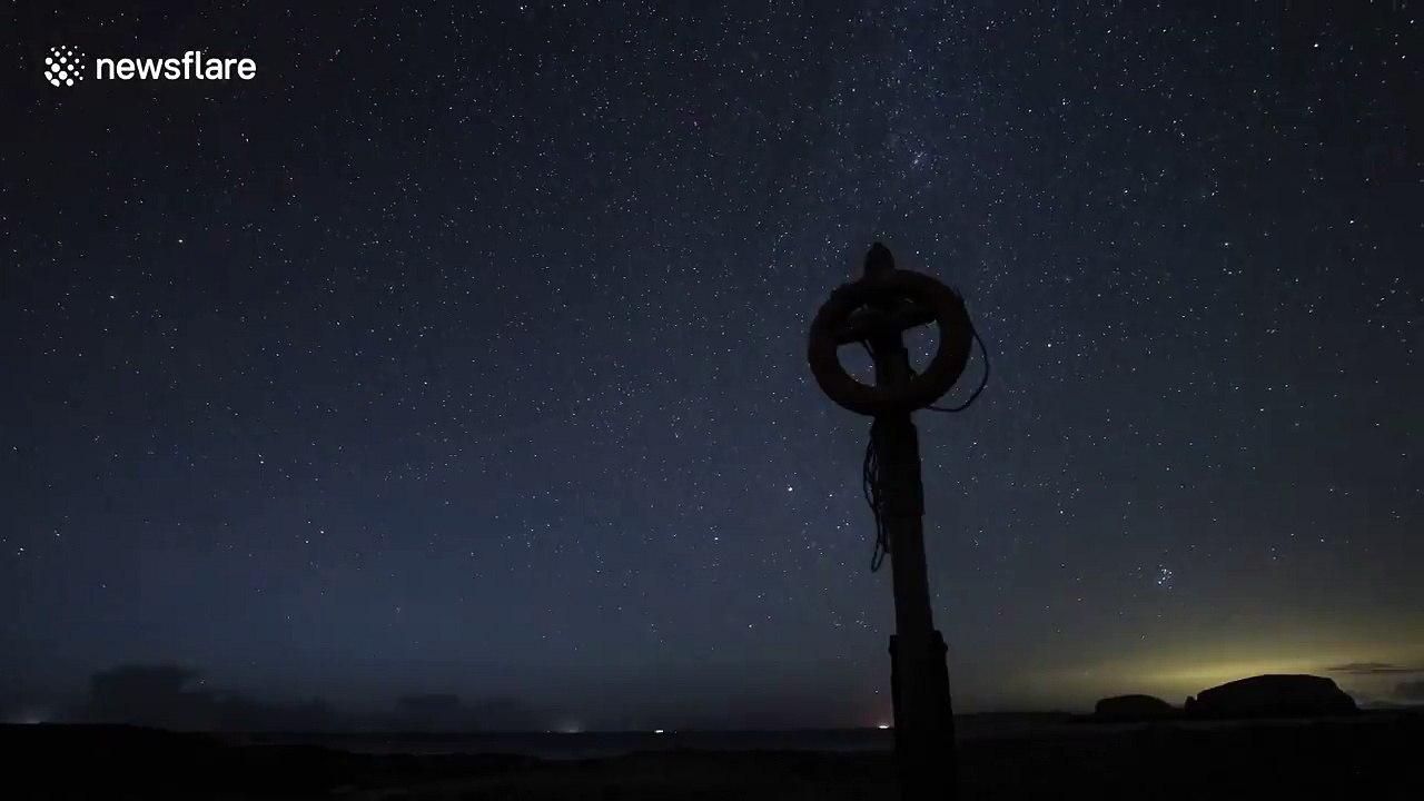 Time-lapse video captures Perseid meteor shower over night sky of Northern Ireland