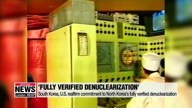 South Korea, U.S. reaffirm commitment to North Korea's fully verified denuclearization