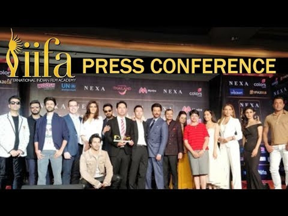 IIFA Awards 2018 की हुई प्रेस कांफ्रेंस | Varun Dhawan, Karan Johar, Kriti Sanon