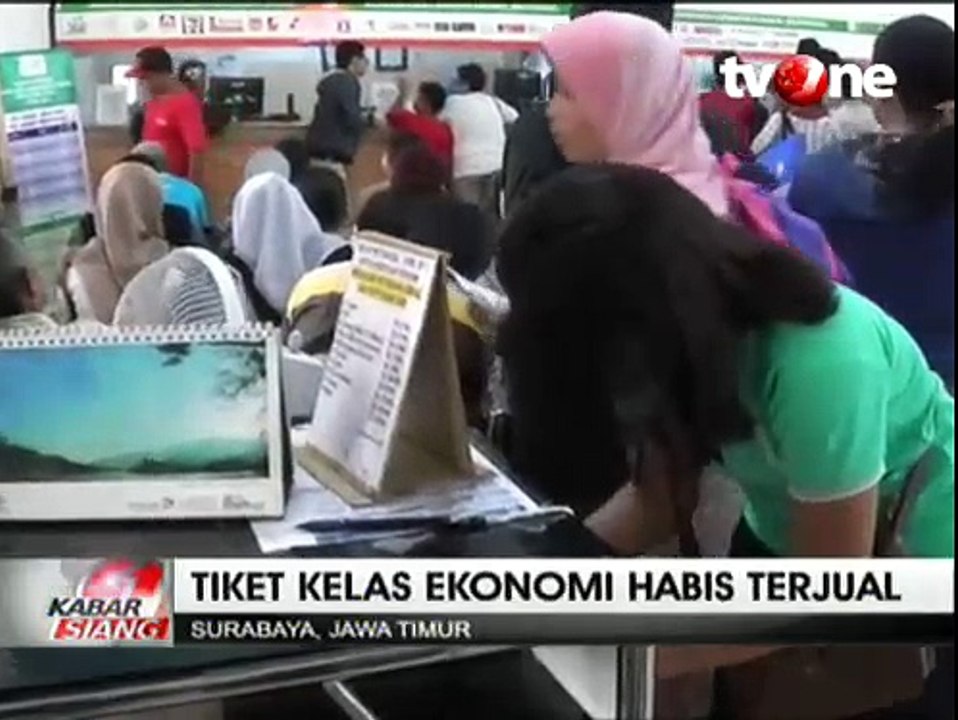 Tiket Mudik KA Kelas Ekonomi Habis Terjual
