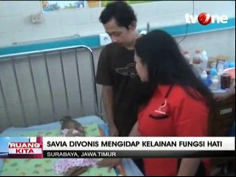 Savia Naila Putri, Bayi Penderita Kelainan Hati