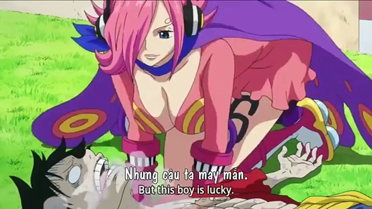 Chị gái Sanji, Reiju hút độc cho Luffy One piece tập 785