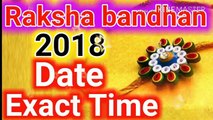 Raksha bandhan 2018 date & exact timeरक्षाबंधन 2018 दिन और शुभ मुहूर्तkab hai raksha bandhan 2018