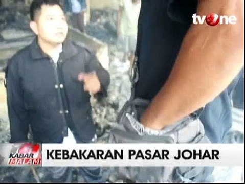 Di Lokasi Kebakaran Pasar Johar, Seorang Pria Tepergok Curi Batu Akik