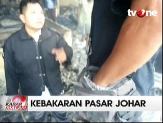 Di Lokasi Kebakaran Pasar Johar, Seorang Pria Tepergok Curi Batu Akik