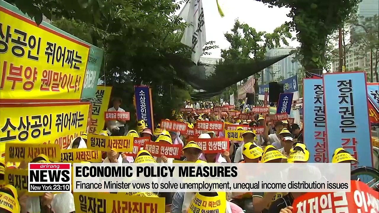 Finance Minister vows to solve unemployment, unequal income distribution issues