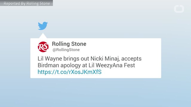 Lil Wayne Brings Out Nicki Minaj, Accepts Birdman Apology