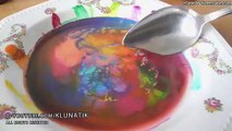 EATING RAINBOW SOUP!! Kluna Tik Dinner   ASMR eating sounds no talk 虹のスープクレヨン, crayones de sopa