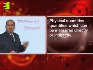 Units and measurements class 11