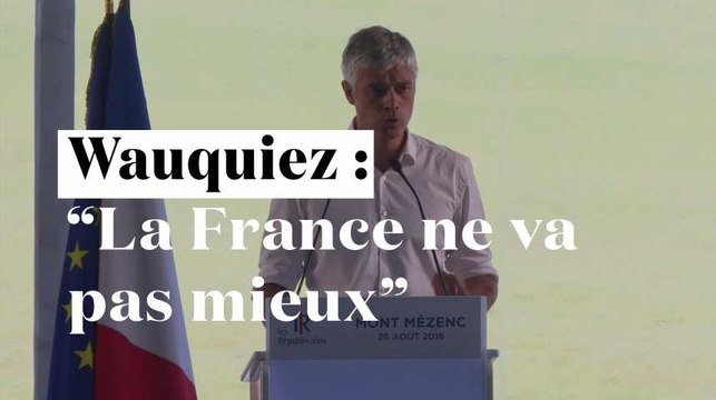Wauquiez : Un an après l’élection d’Emmanuel Macron, la France ne va pas mieux