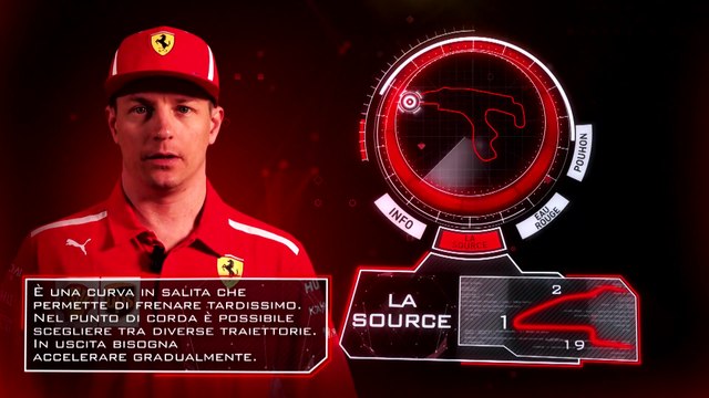 Kimi Raikkonen explains the F1 circuit of Spa 2018