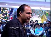 Ashutosh Gowariker and actress Gayatri Joshi at premiere of film Swades