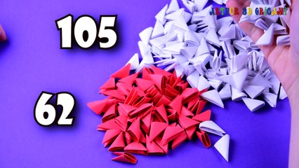Origami swan from pieces of paper ♡ DIY How to make an origami swan