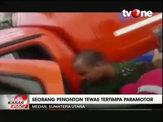 Pengunjung Medan Air Show Tewas Tertimpa Paramotor
