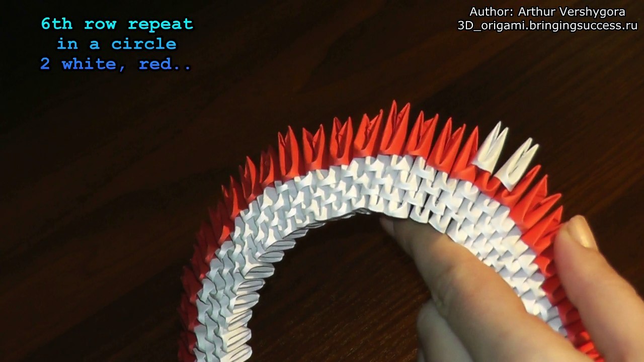 3D origami big swan assembly diagram (tutorial, instructions)