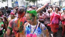Thousands turn out for Notting Hill Carnival in London despite heavy rain