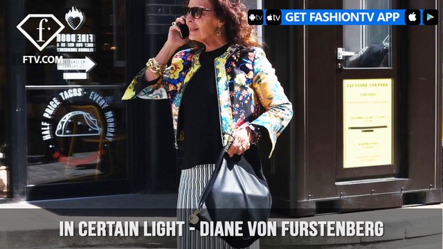 DIANE VON FURSTENBERG Street Style at Graduate Fashion Week 2018 | FashionTV | FTV