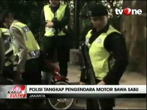 Polisi Tangkap Pengedar Sabu Dalam Razia Motor