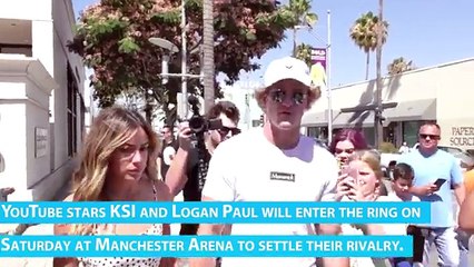 YouTube stars Logan Paul & K.S.I will enter the ring tonight to settle their rivalry. Who do you think will win