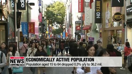 Download Video: Data on Korea's population affected by chronic issues of low birthrate, rapidly aging population