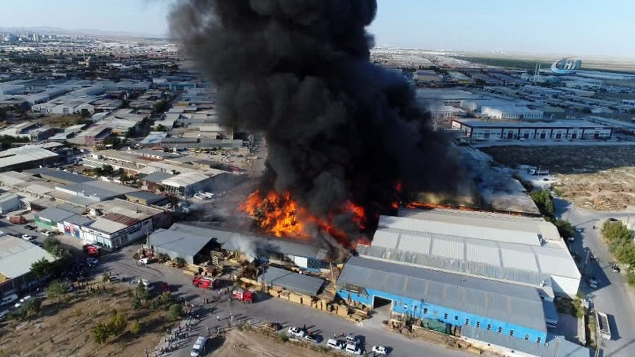 Konya’daki büyük yangının sebebi belli oldu, bir kişi gözaltına alındı