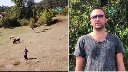 Hayatında İlk Defa Drone Gören Adamın Tepkisi Sosyal Medyayı Salladı