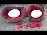 Beetroot Egg prepared by my Daddy in my village / Village food factory