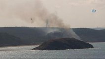 Beykoz Riva'da Askeriye Ait Alanda Orman Yangını Çıktı