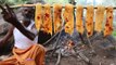 Coconut Rock FISH Prepared in Smoky Style / Prepared my DADDY Survival style / Village food factory