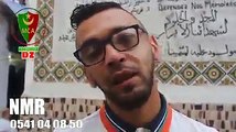 عبد الرؤوف مناصر مولودية الجزائر الذي أصيب الموسم الماضي في عينه يوجه رسالة الى كل الشعب الجزائري