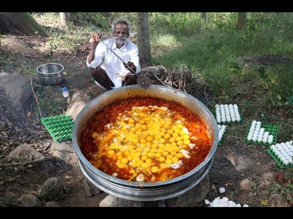 World Largest Scrambled EGG Prepared by My Daddy ARUMUGAM / Village food factory