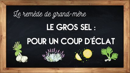 Du gros sel contre les peaux ternes