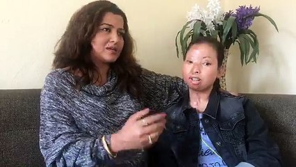 Real Rudrapriya & Reel Rudrapriya (with acid survivor Sangita & me...)