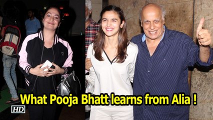 No need to be candid | Pooja Bhatt learns from Alia Bhatt