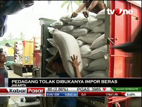 Pedagang Tolak Rencana Pemerintah Impor Beras