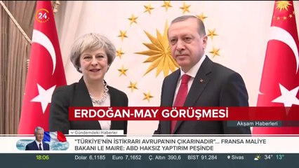 İşte Cumhurbaşkanı Erdoğan-May görüşmesinin detayları