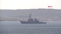 Çanakkale ABD'nin Füze Güdümlü Destroyeri 'uss Carney' Çanakkale Boğazından Geçti Hd