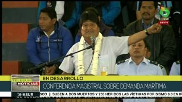 Morales: En demanda marítima contra Chile; chilenos apoyan a Bolivia
