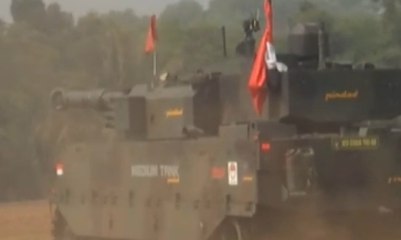 PT Pindad Uji Daya Gempur Medium Tank