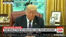 BREAKING NEWS: President Donald Trump speaks by phone with Mexican President during Trade announcement. #Breaking #TradeDeal #Mexico #NAFTA #Canada #USMexico #News #MexicoUS #DonaldTrump @realDonaldTrump