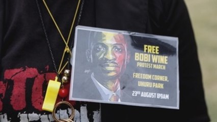Activistas piden en Nairobi la liberación del músico ugandés Bobi Wine