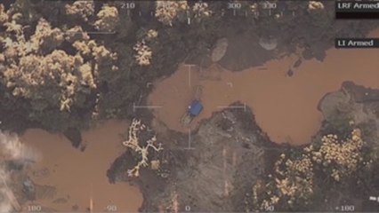 Fuerza aérea registra con drones daños de minería ilegal en selva peruana