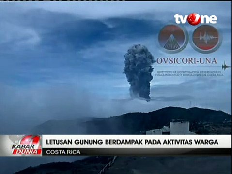 Gunung Turrialba di Costa Rica Semburkan Lahar Panas