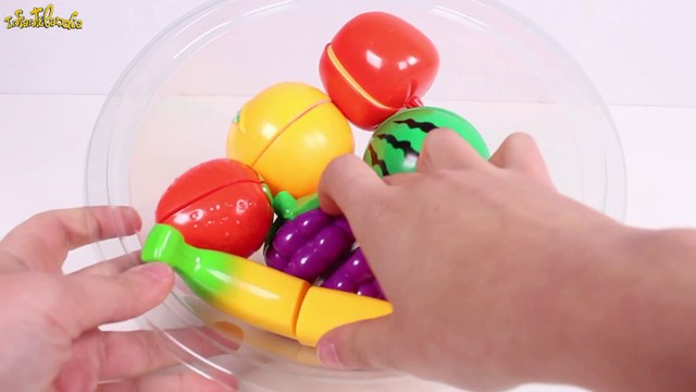 Aprende los nombres de las frutas y verduras Corta las frutas y verduras Juguetes